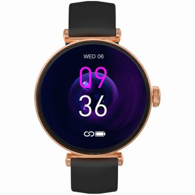4. Smartwatch Gravity Roségold Schwarz 2 Armbänder GT26-3