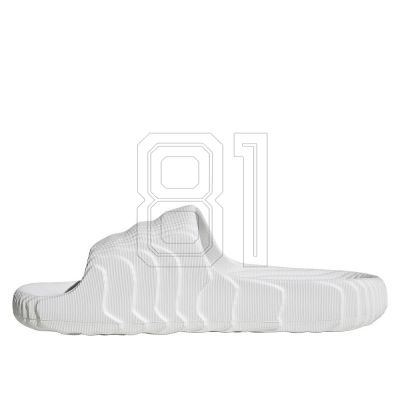3. Adidas Adilette 22 Crystal White Damen/Herren-Slides mit komfortabler Profilsohle (HQ4672)