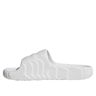 3. Adidas Adilette 22 Crystal White Damen/Herren-Slides mit komfortabler Profilsohle (HQ4672)