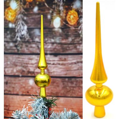 5. WEIHNACHTSBAUMSPITZE, HÖHE 25 CM, GOLDEN