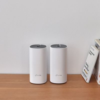 3. TP-Link Deco E4 (2er-Pack) Dualband (2,4 GHz/5 GHz) Wi-Fi 5 (802.11ac) Weiß, Grau, Innenbereich