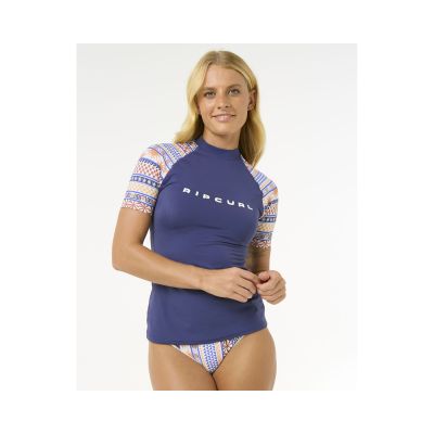 5. Lycra RIP CURL San Carlos SS UPF Top blau