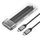 Orico TXM2-C3 M.2 NVME USB-C 3.2 10Gb/s Festplattenlaufwerk - Grau