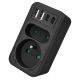 12. MACLEAN Steckdosenleiste x2 + 4xUSB, Verteiler mit 2 Steckdosen, 2xUSB-A, 2xUSB-C PD 20W, 1x16A + 1x6A MCE249 F/B