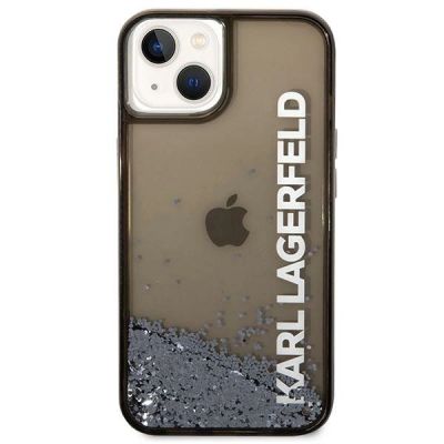 3. Karl Lagerfeld KLHCP14SLCKVK iPhone 14 6.1" schwarz / schwarzes Hardcase Liquid Glitter Elong
