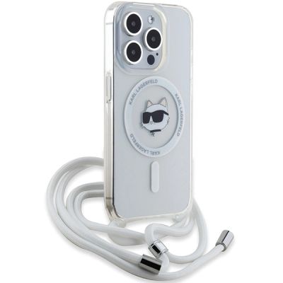 3. Karl Lagerfeld IML Choupette Head & Cord MagSafe Hülle für iPhone 14 Pro Max – transparent