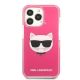3. Karl Lagerfeld Choupette Head Hülle für iPhone 13 Pro Max – Fuchsia