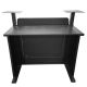 5. DJ BOOTH BK – DJ-Pulttisch, RGB-LED-beleuchtete Tafel, Fernbedienung, Stifte, Abdeckung