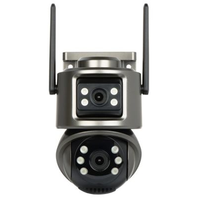 IP-Außenkamera ICSEE-W62SD-2, WLAN, Vollfarbe, 2 x 3 MP, 2 x 3,6 mm