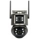 IP-Außenkamera ICSEE-W62SD-2, WLAN, Vollfarbe, 2 x 3 MP, 2 x 3,6 mm