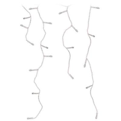 12. Weihnachtsbaumbeleuchtung, Außenbeleuchtung, 180 LEDs, Zeitschaltuhr, warmweißes, transparentes Kabel