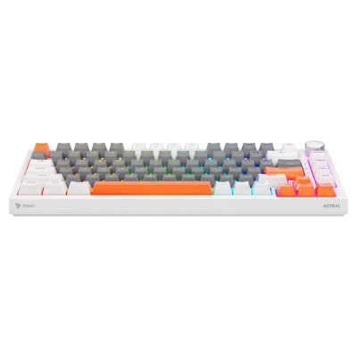 5. SAVIO MAGNETISCHE TASTATUR ASTRAL WHITE OUTEMU WHITE JADE RGB 3 TASTENKAPPEN FARBEN