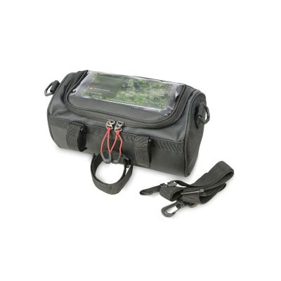2. TROIKA BKB30/BK Fahrradtasche und Korb, Fronttasche 4L, Nylon, PVC, Plane, Schwarz