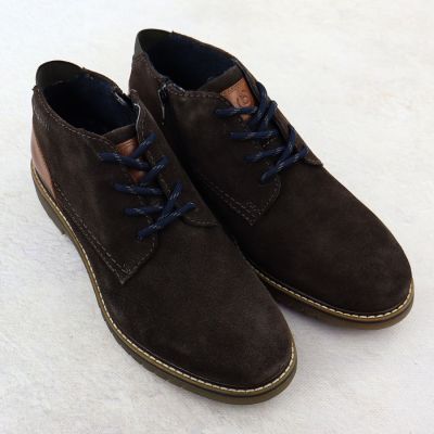 3. Bugatti Herren-Ankle-Boots aus schokoladenbraunem Wildleder, Modell 331-8373H-1400