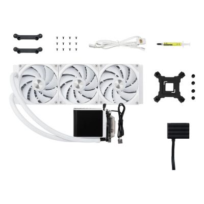 5. Wasserkühlung, 3D-AMOLED-Display – 360 mm, weiß