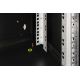 21. Digitus Unique 19" 9U Rackmount-Netzwerkschrank, 600 x 450 mm, Glastür, schwarz, ungeteilt, montiert, 100 kg