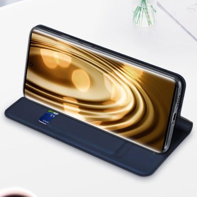 16. Dux Ducis Skin Pro Holsterhülle mit Klappe Vivo X60 schwarz