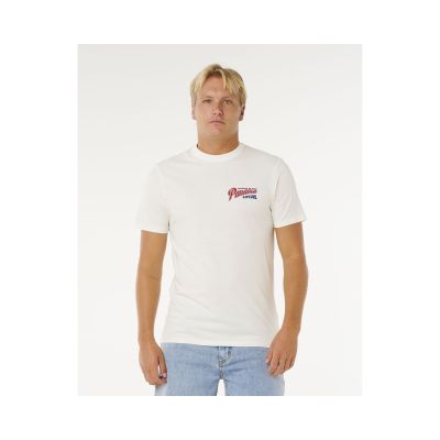 Herren-T-Shirt RIP CURL Desti Animals Tee weiß