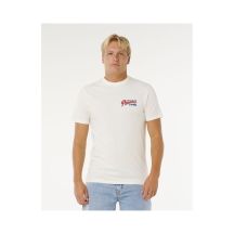 Herren-T-Shirt RIP CURL Desti Animals Tee weiß