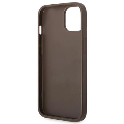 7. Guess 4G Stripe Collection Case für iPhone 14 Plus / 15 Plus 6,7" - Braun