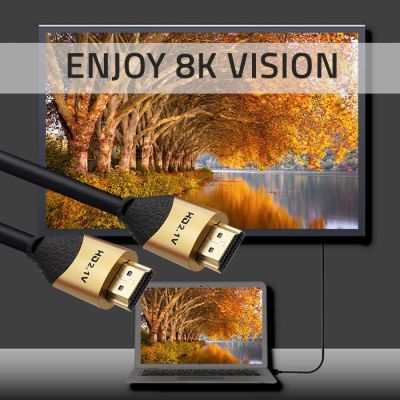 13. QOLTEC HDMI-KABEL V2.1 ULTRA HIGH SPEED 8K | 60 HZ | 28 AWG | GOLD | 3 m