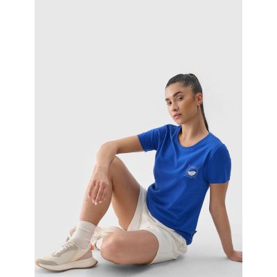 4. Damen T-Shirt mit normalem Aufdruck 4F 4FRSS24TTSHF2547-36S