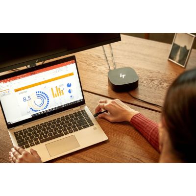 7. HP USB-C/A Dock G2 120W Dockingstation + Netzteil Schwarz 5TW13AA