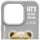 6. Nimmy Cool&Cute 2.0 Bear Case für iPhone 15 Pro - Grau