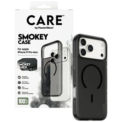 4. CARE by PanzerGlass Flagship Urban Explorer Case mit schwarzem MagSafe für iPhone 17 Pro Max - Schwarz