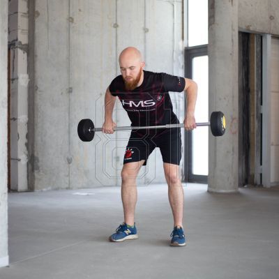 49. Gummierte Festhantel/Stange HMS 40 kg GSG-40 