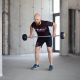 49. Gummierte Festhantel/Stange HMS 40 kg GSG-40 