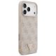 4. Guess Leather 4G Triangle Strass MagSafe Case für iPhone 17 Pro Max - Pink