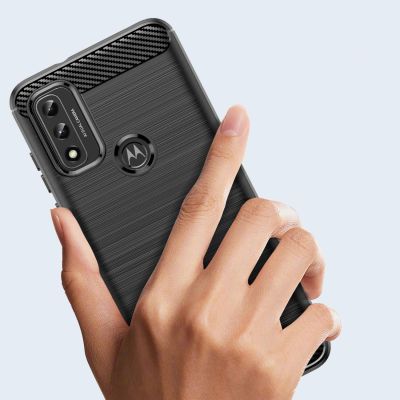 2. Carbon Case Flexible Schutzhülle Motorola Moto G Play 2022 schwarz