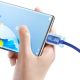 4. Baseus Crystal Shine Serie Schnelllade-Datenkabel USB Typ A auf USB Typ C 100W 2m blau (CAJY000503)