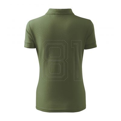 3. Damen-Poloshirt mit Piqué-Poloshirt (Khaki)