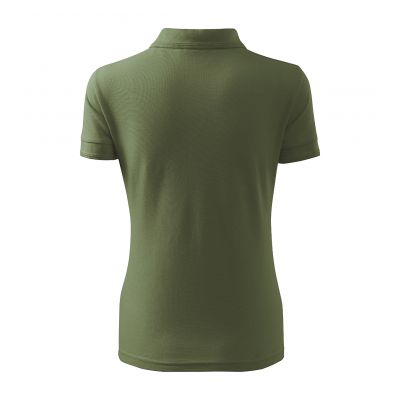 3. Damen-Poloshirt mit Piqué-Poloshirt (Khaki)