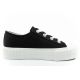 4. Lee Damen-Sportschuhe Isla Sneakers, schwarz, Plateau, bequem