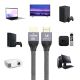 5. Wozinsky HDMI 2.1 Kabel 8K 60 Hz 48 Gbps / 4K 120 Hz / 2K 144 Hz 3 m Silber (WHDMI-30)