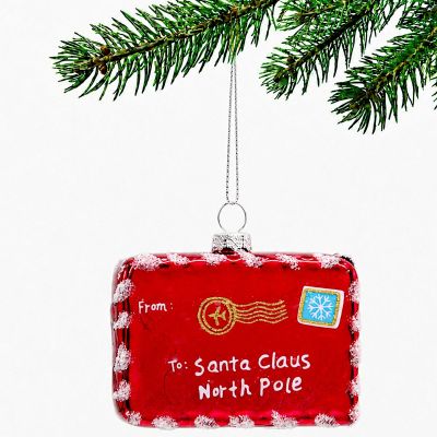 2. BRIEF AN DEN WEIHNACHTSMANN IN GLASKUGELFORM - SCHNEEFLOCKE