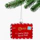 2. BRIEF AN DEN WEIHNACHTSMANN IN GLASKUGELFORM - SCHNEEFLOCKE