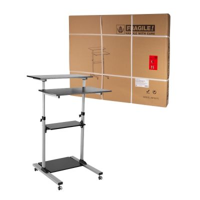 8. LogiLink BP0070 Computertisch Schwarz, Grau