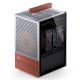 25. Jonsbo T6 Mini-Tower-PC-Gehäuse, Mini-ITX, gehärtetes Glas, Holz – Silber