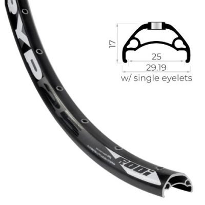 Felge RODI TRYP25 29'' 622x25 schwarz 32 Loch