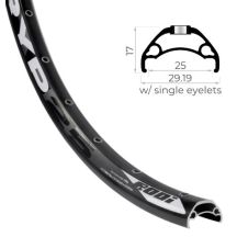 Felge RODI TRYP25 29'' 622x25 schwarz 32 Loch