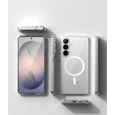 4. Ringke Fusion Magnetische MagSafe Hülle für Samsung Galaxy S26+ - Transparent