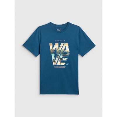5. Herren-T-Shirt mit Aufdruck, regulär, Größe 4F 4FRSS26TTSHM4306-46S