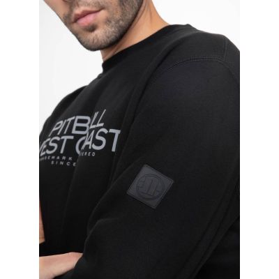 4. Pit Bull West Coast Crewneck BED 21 Herren-Sweatshirt, Schwarz - 111020900