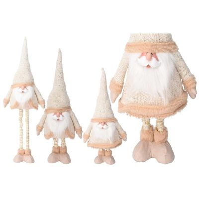 17. Weihnachtsmann auf Teleskopbeinen 30 x 18 x 100 cm Gold