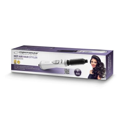 7. Esperanza Nefertiti EBL001W Haartrockner-Lockenstab (400W; weiß)