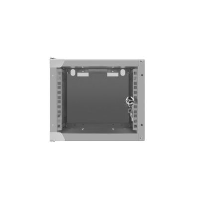 2. Lanberg WF10-2304-10S Rack-Schrank (4 HE; 240 mm / 280 mm / 310 mm; Wandmontage; Glas; 10"; Grau)